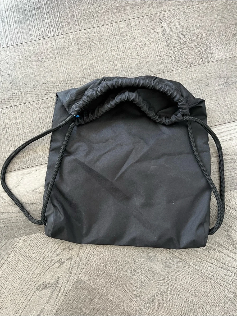 adidas Black Drawstring Backpack with Reflective Stripes